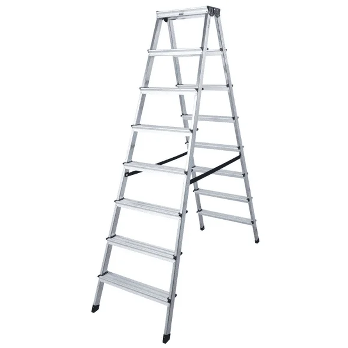 Двухсторонняя алюминиевая стремянка DOPPLO 2х8 ступеней